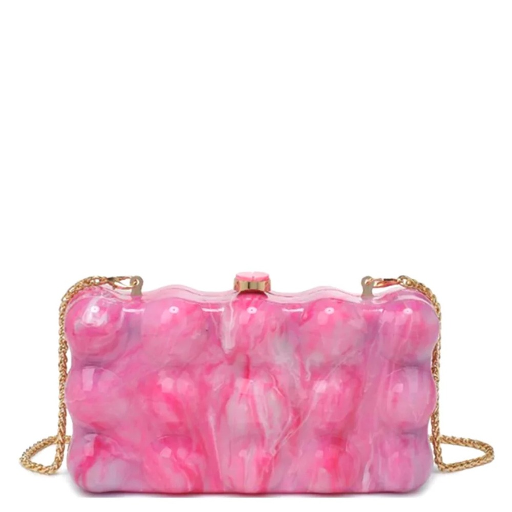Waverly Bubble Box Marble Chic Evening Bag